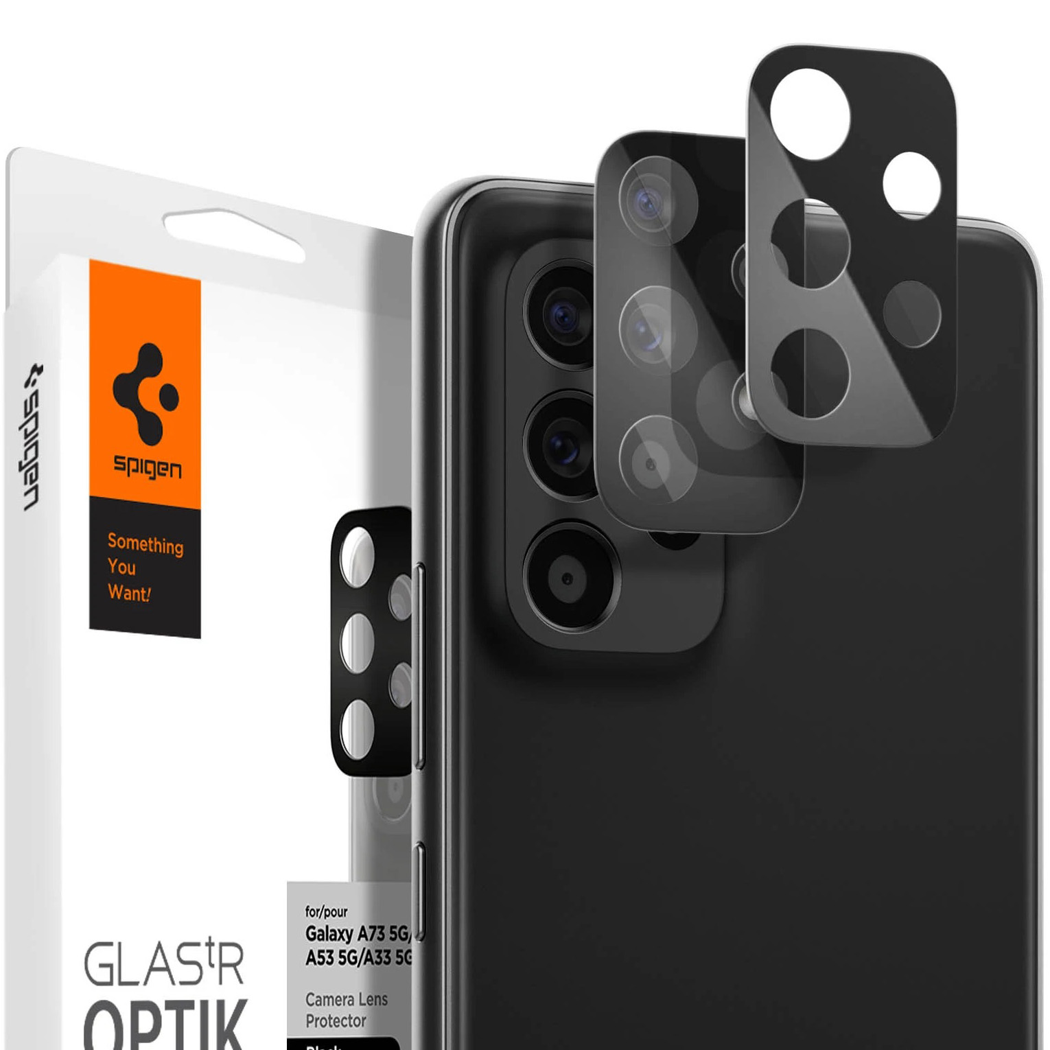 

Szkło na aparat do Galaxy A73-A53-A33 5G, Spigen
