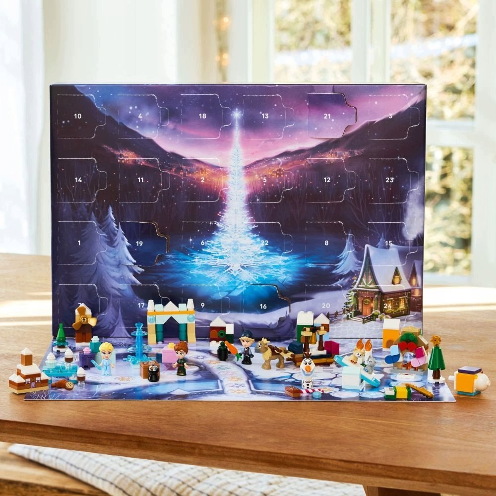 Адвент-календарь LEGO Disney Frozen 2025, мини-модели и настольная игра со спиннером, от 5 лет — фото 4