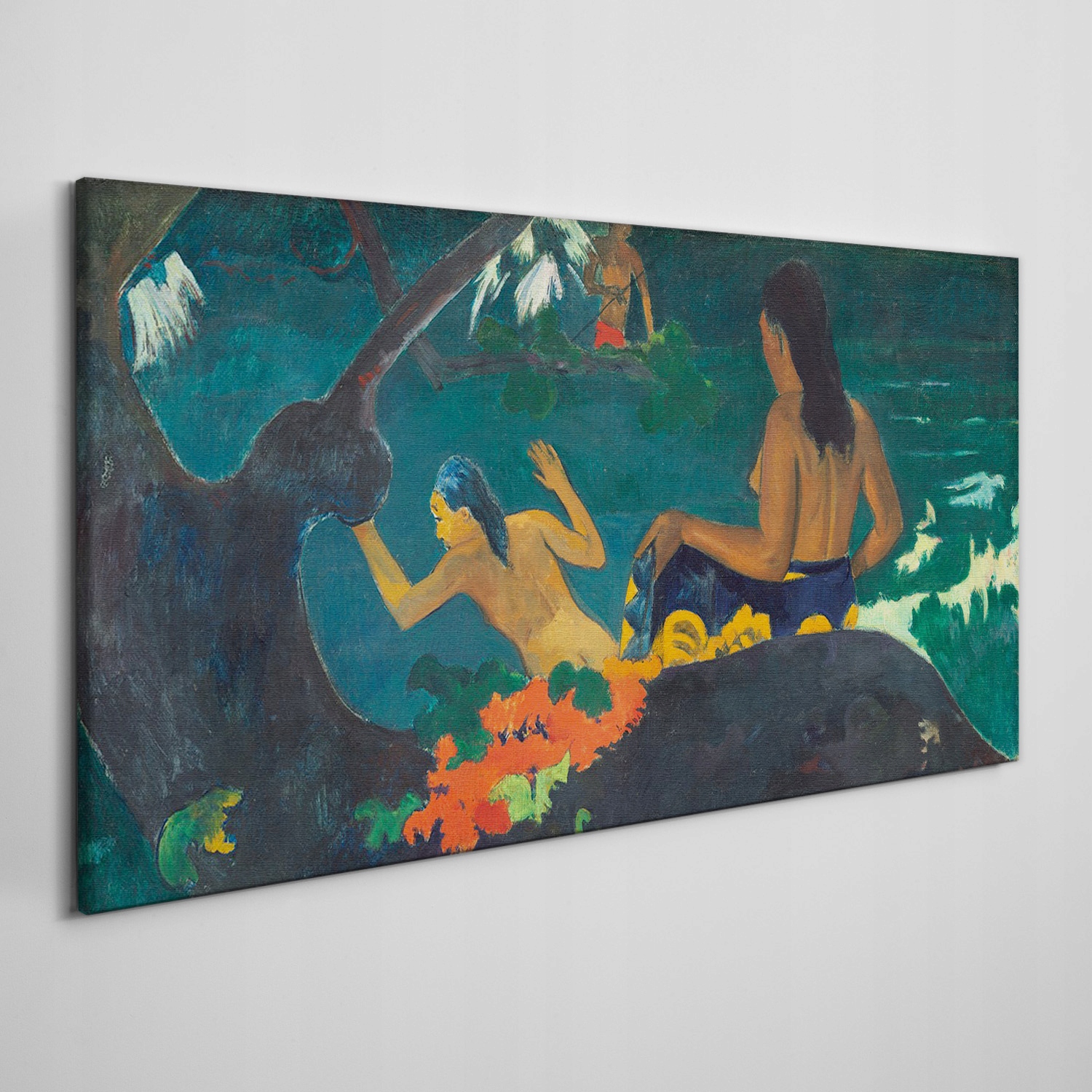 

Obraz na płótnie Tahiti tubylcy drzewa 140x70 cm