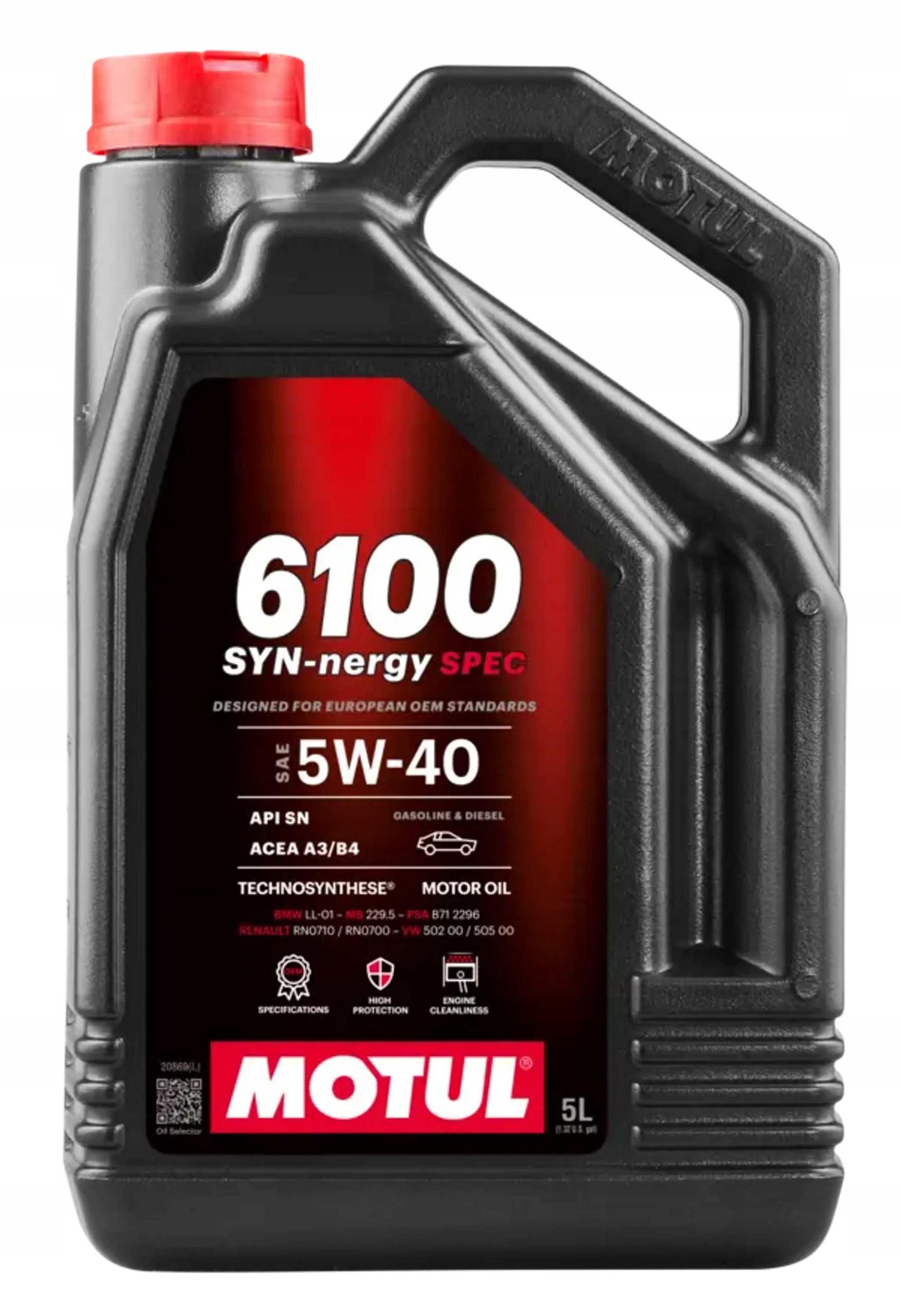 Motul 6100 Syn-nergy Spec 5W40 5L