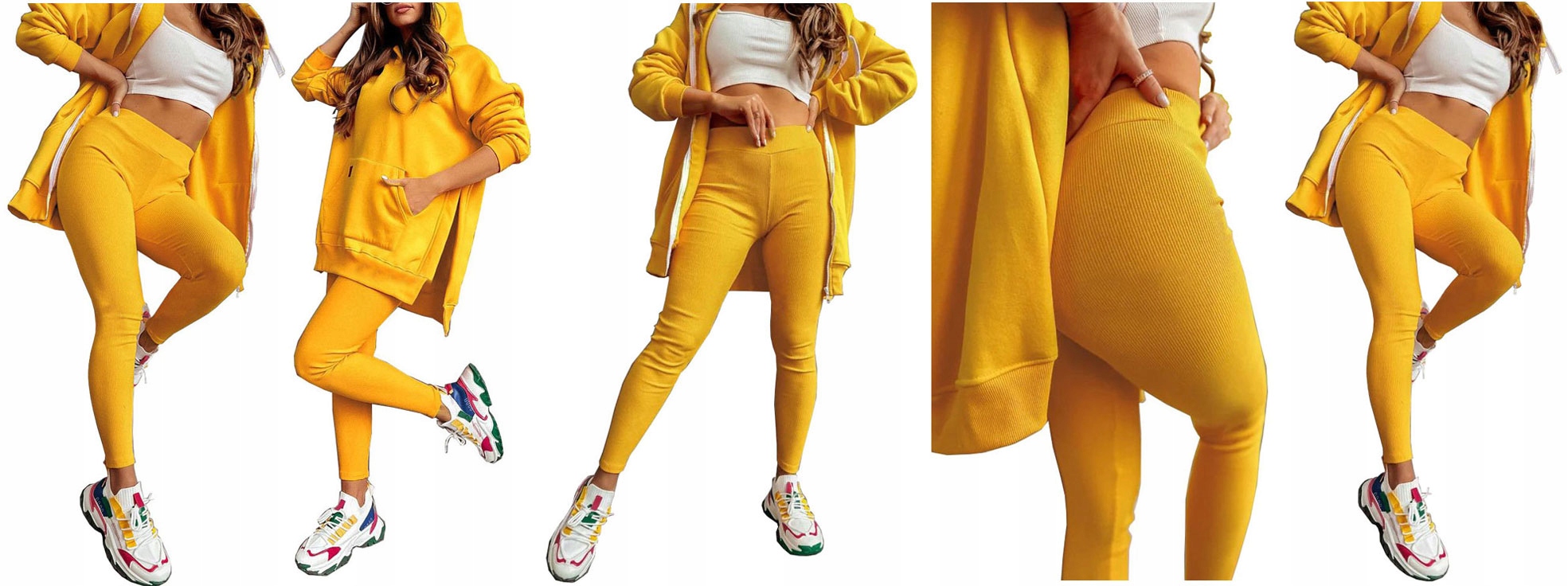 LEGGINSY PRĄŻKOWANE GETRY W PRĄŻKI SPODNIE RURKI S