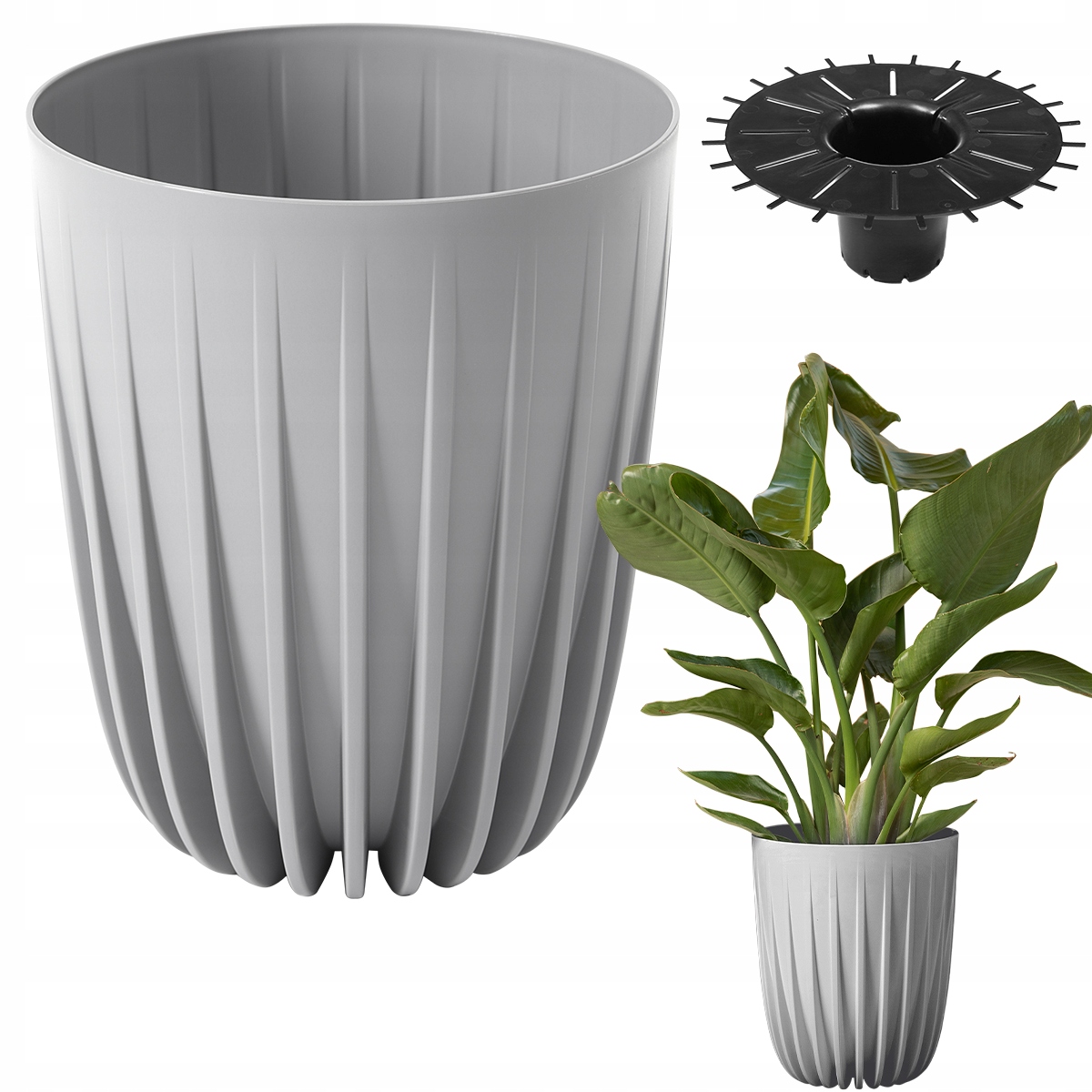 

Donica Doniczka Kwietnik Misa Osłonka Wkład 25 cm