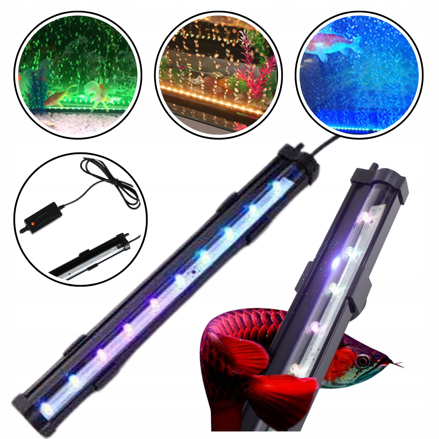 Светодиодная лампа для аквариума, воздушная полоса 5 Вт 60-100 Л 56 см