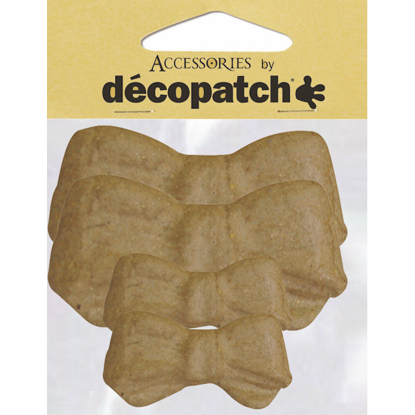Zestaw 4 kokard 10,5 x 14cm. AC369, Decopatch