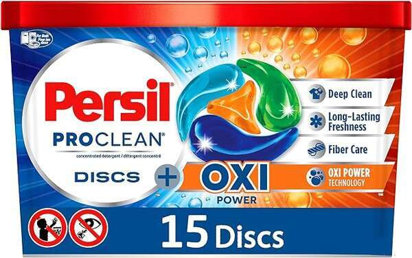 Levně Kapsle na praní tkanin Persil Pro Clean Oxi Power 15 Kusů