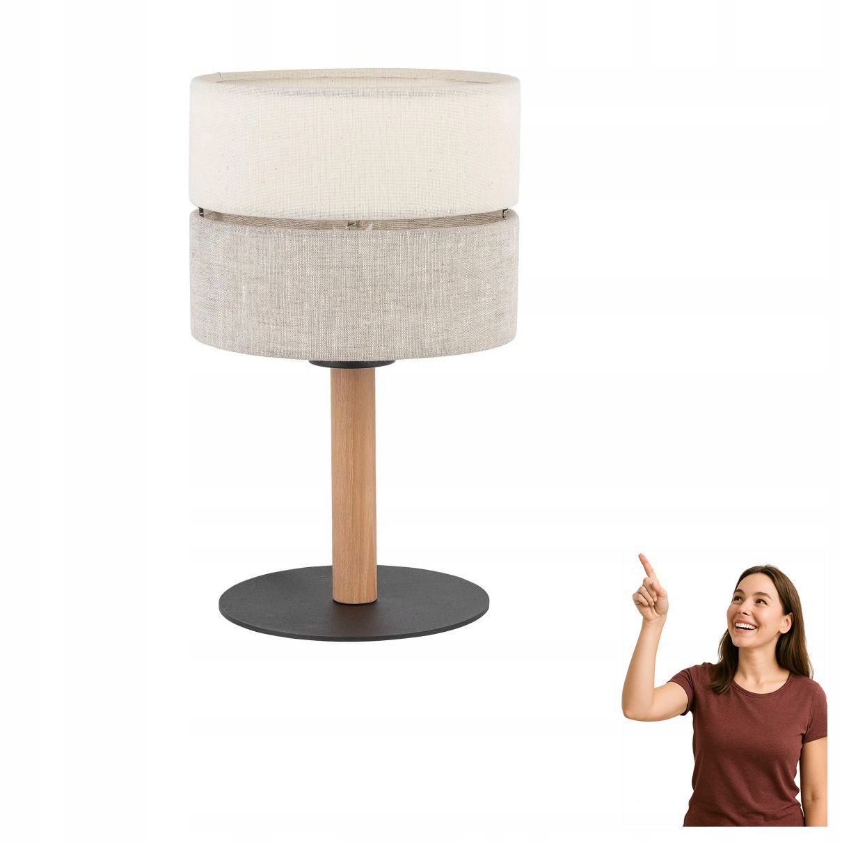 Nočná stolová lampa Eco 5596 Tk Lighting