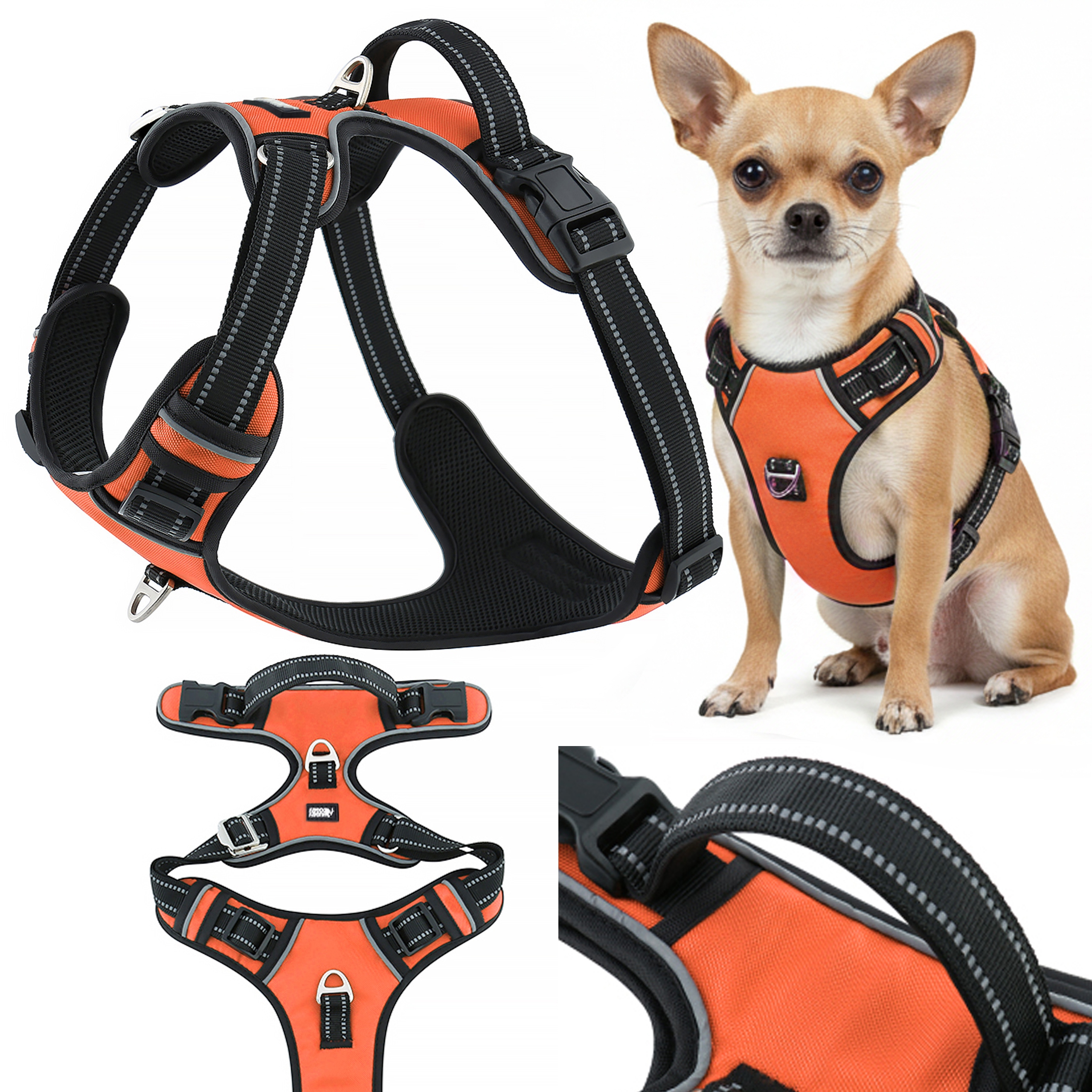 Postroj pro štěně bezúnikový guard nastavitelný Huggy Doggy lehký Xs