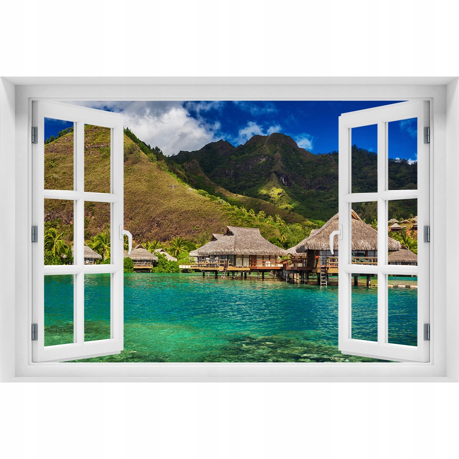 

Fototapeta Naklejka na ścianę Bungalowy nad wodą