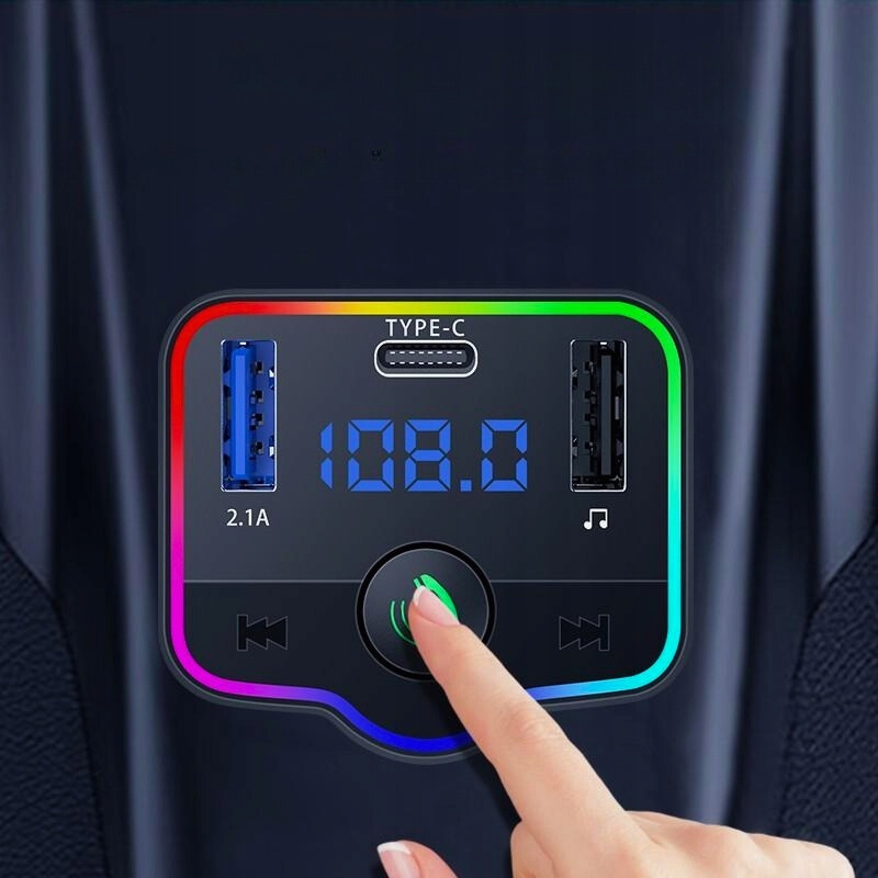 Transmiter samochodowy TRANSMITER FM BT ZESTAW GŁOŚNOMÓWIĄCY Model TRANSMITER FM BT ZESTAW GŁOŚNOMÓWIĄCY