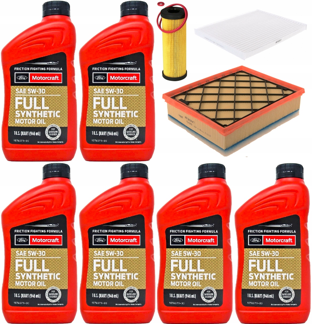 MOTORCRAFT 5W30 + FILTRY FORD EDGE 2,7 15-20