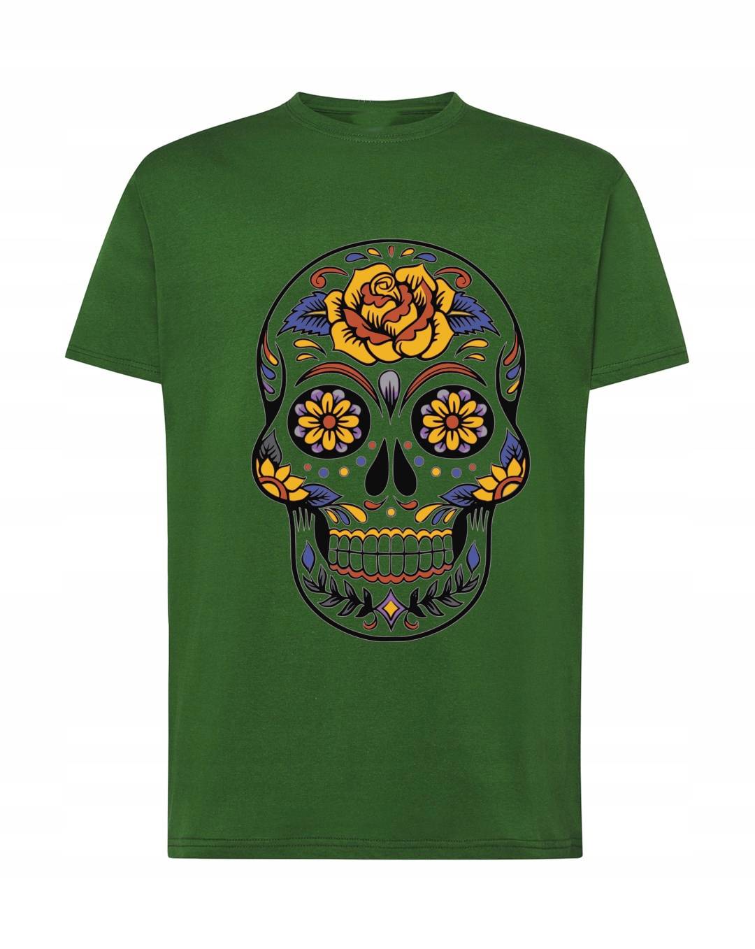 

T-Shirt nadruk czaszka Día de Muertos r.M