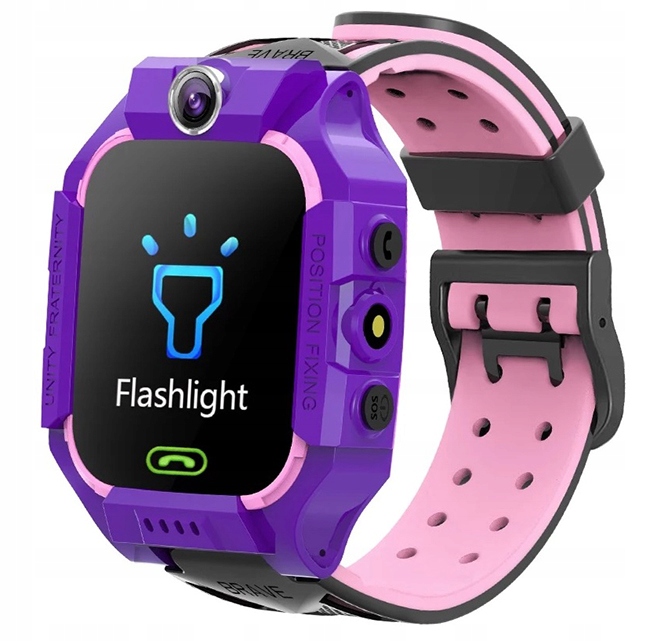 Dětské hodinky MK-Tech Gps chytré hodinky lokátor fialové