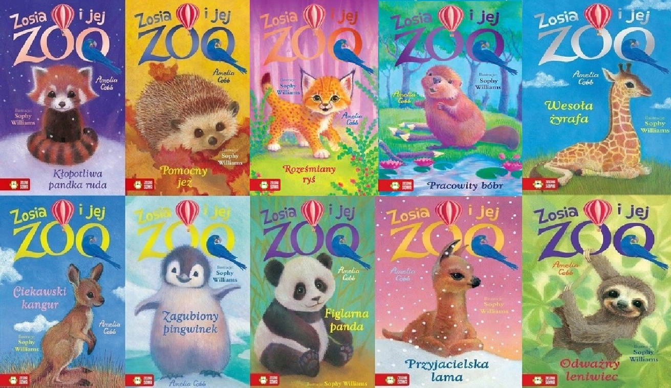 Amelia Cobb Zosia i jej zoo Pandka ruda Pakiet 10 książek