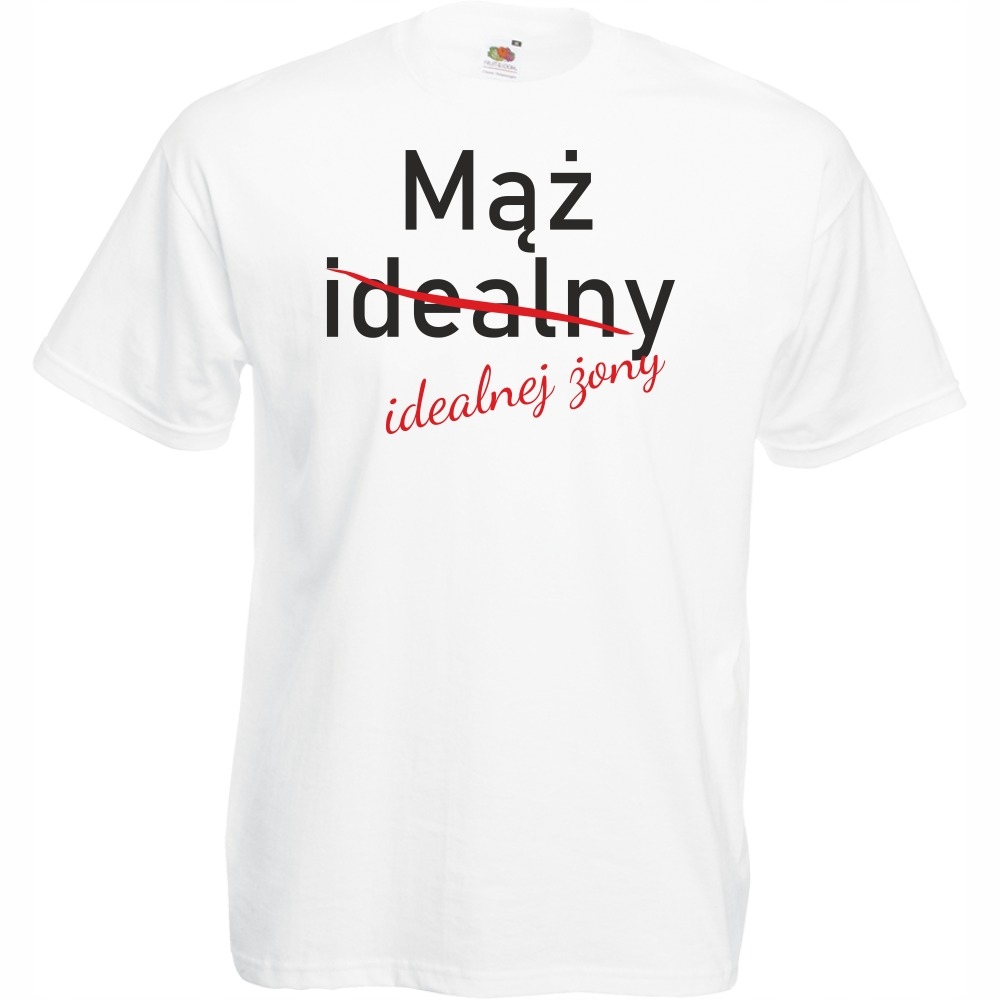 

Koszulka mąż idealnej żony ślub M biała
