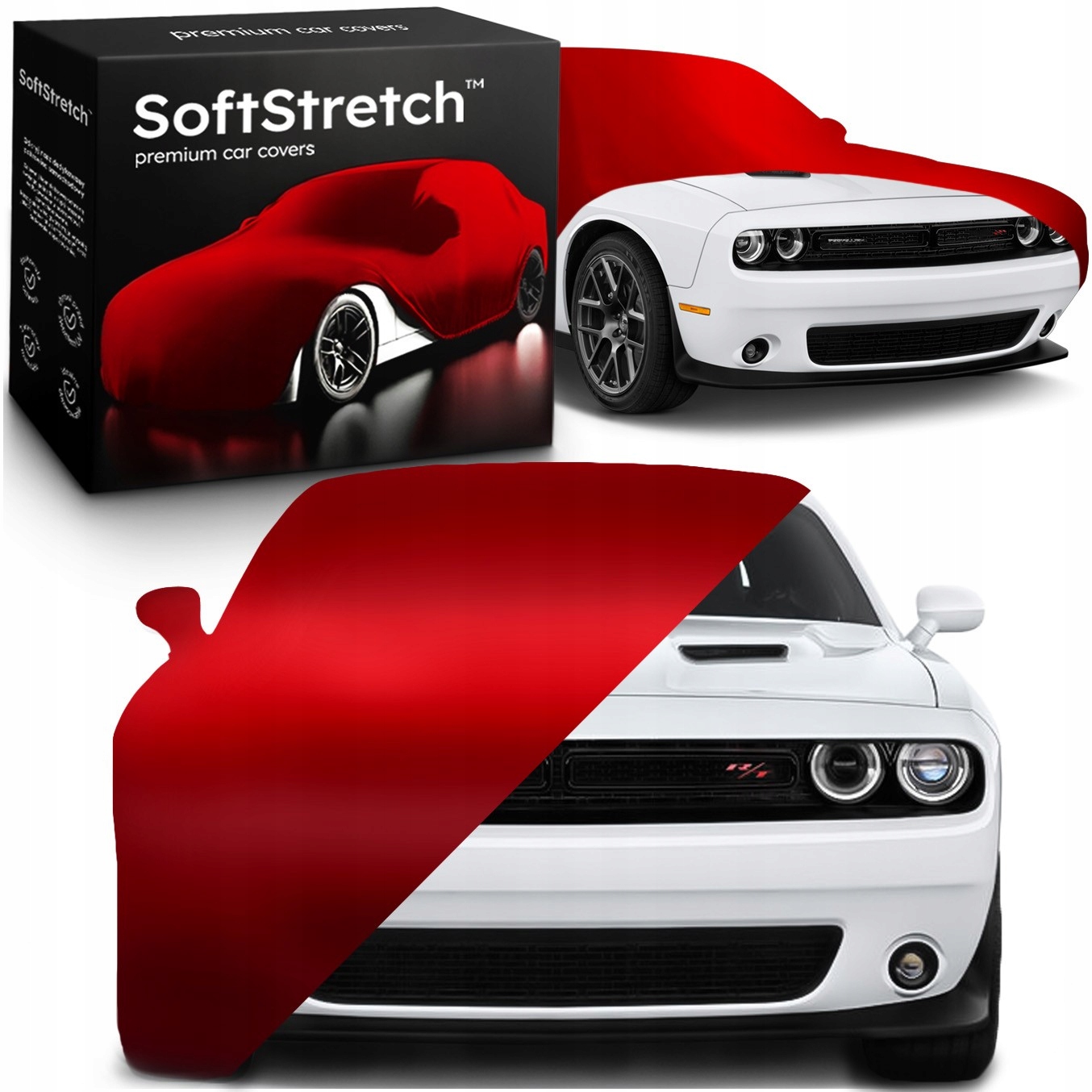 Kryt do auta SoftStretch pro Dodge Challanger červený