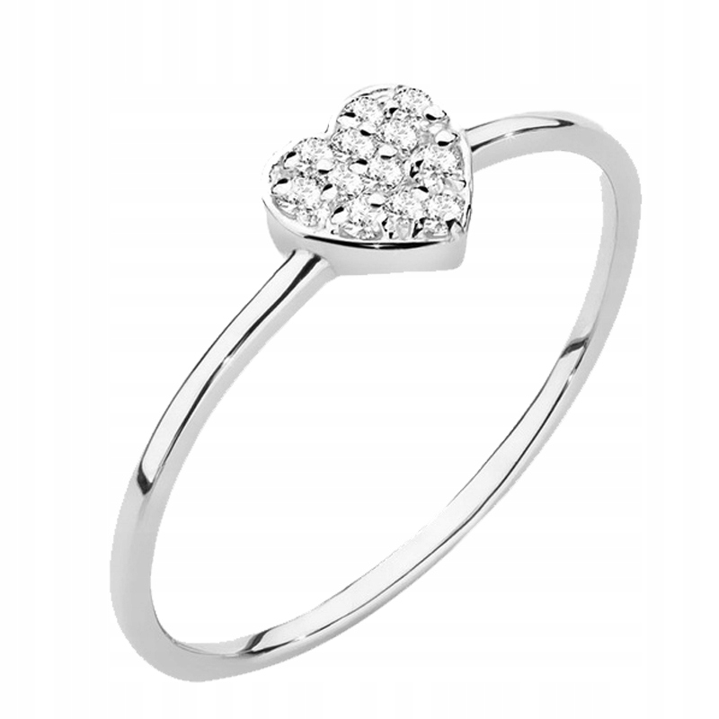 

Zaręczynowy Pierścionek Złoty Z Brylantami 0,10ct