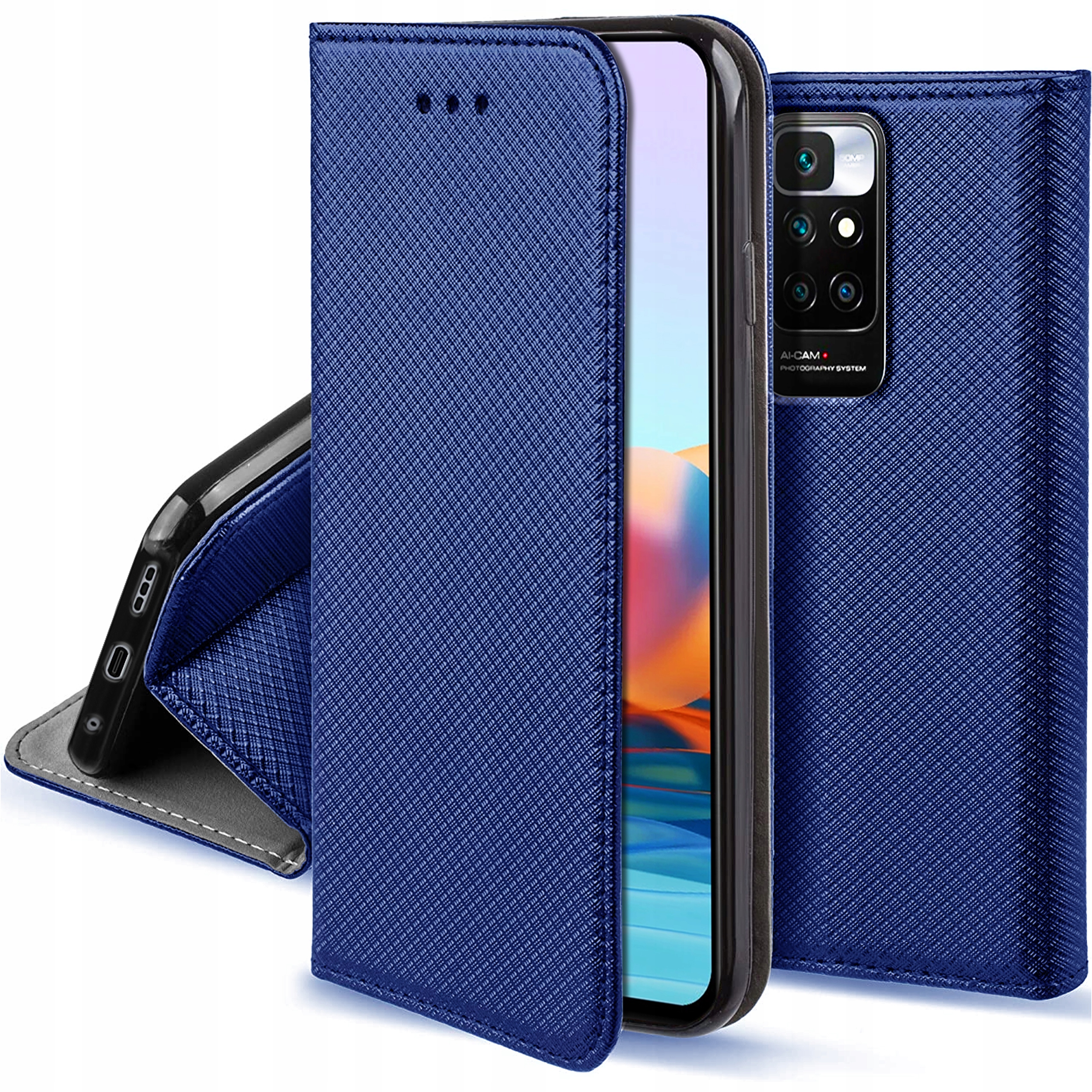

Etui Smart Magnet Szkło do Xiaomi Redmi 10