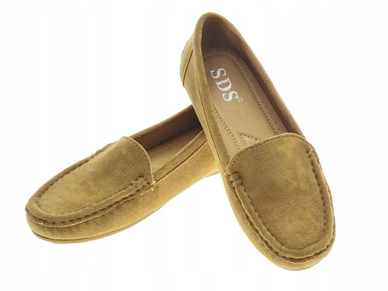 DAMSKIE ZAMSZOWE MOKASYNY Olive r.39 Marka inna