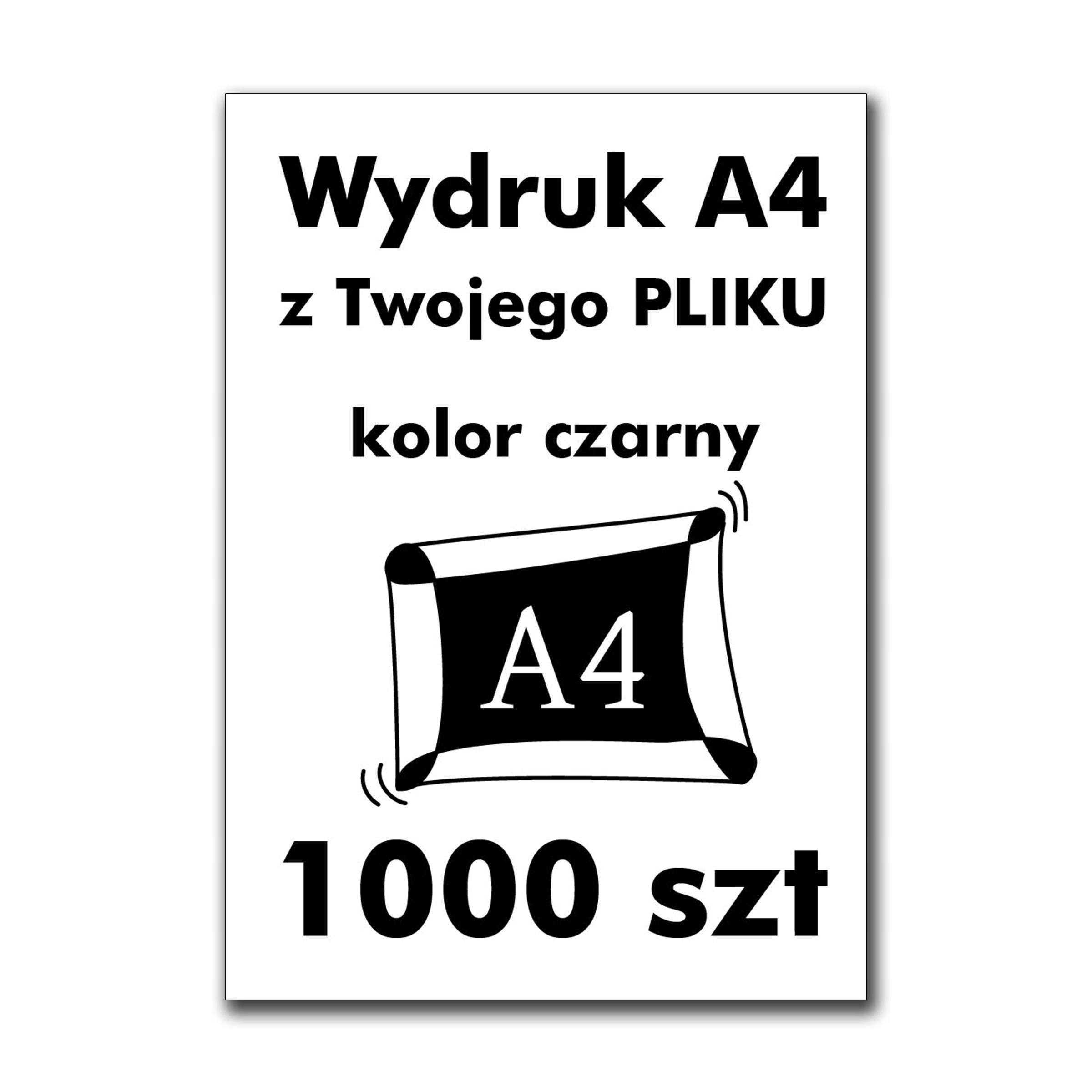 

Wydruk Czarno-biały A4