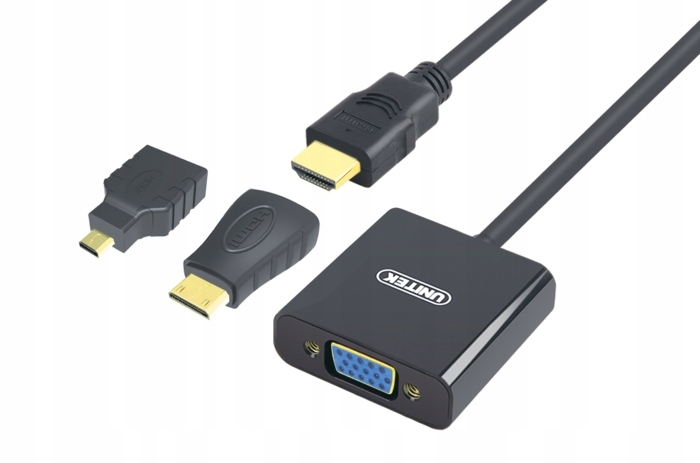 Adapter Micro/Mini HDMI do VGA+audio Unitek Y-6355 Kod producenta Y-6355