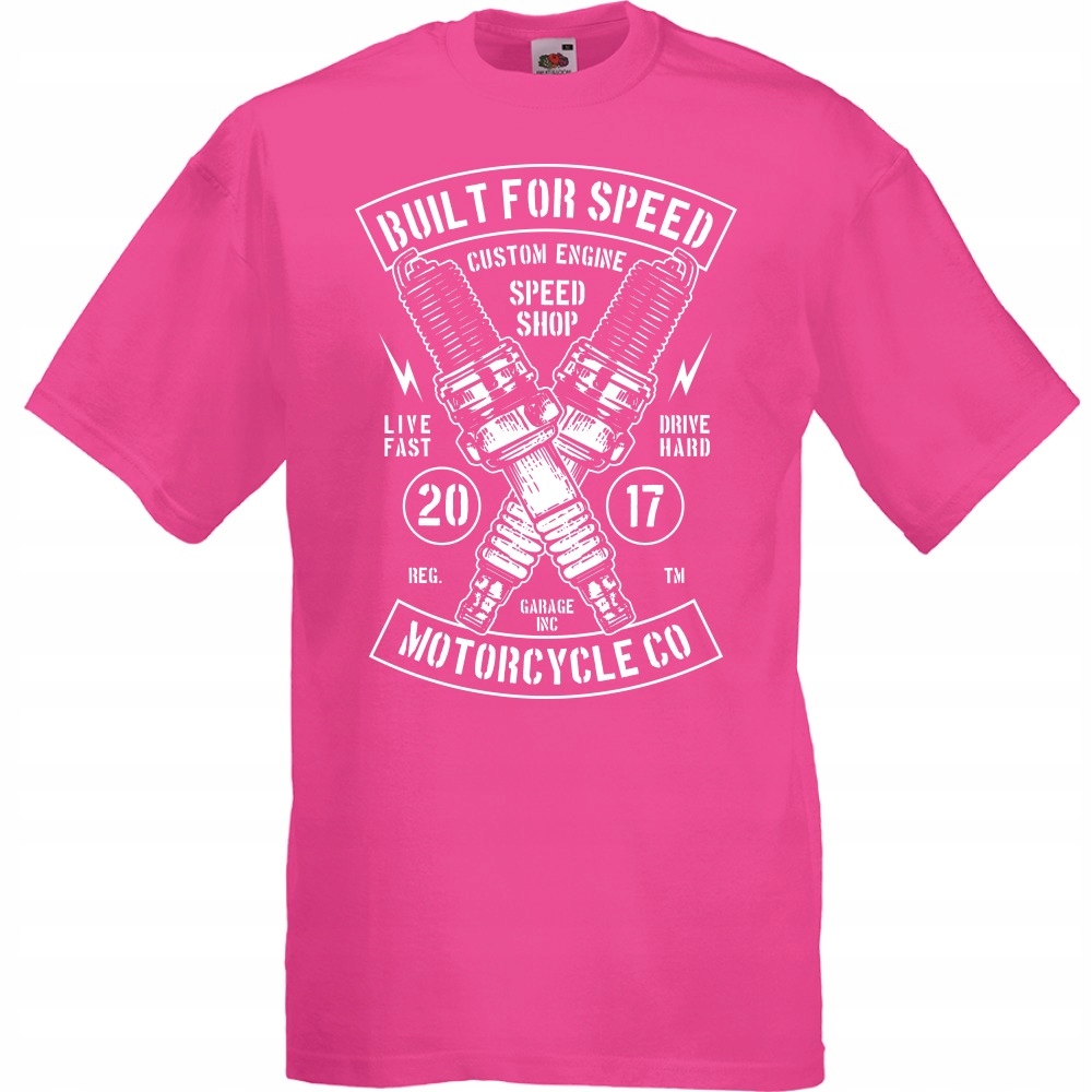 

Koszulka speed silnik motocykl motor XXL fuksja