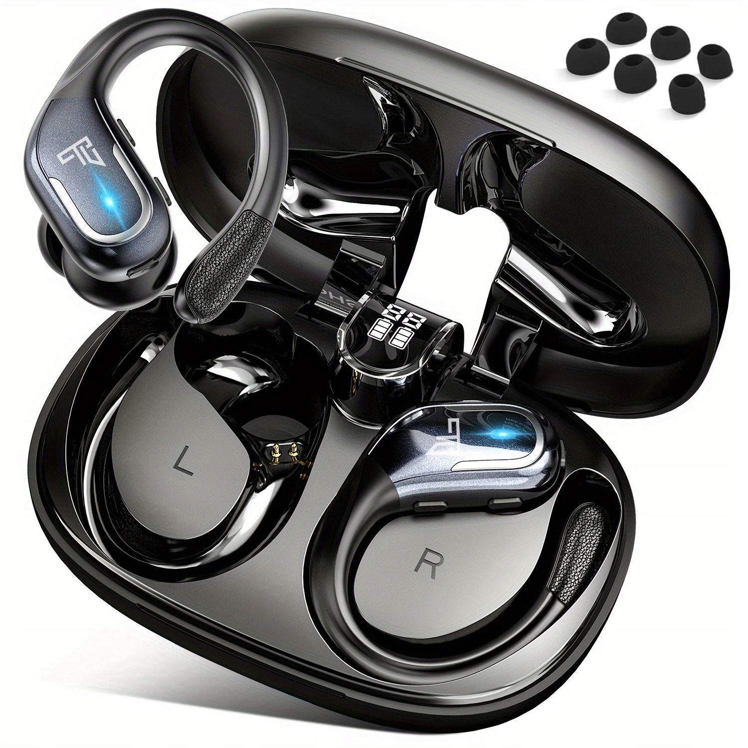 Bezdrátová sluchátka Feegar Sport Bluetooth 5.4 Baterie 70H Do uší IPX5