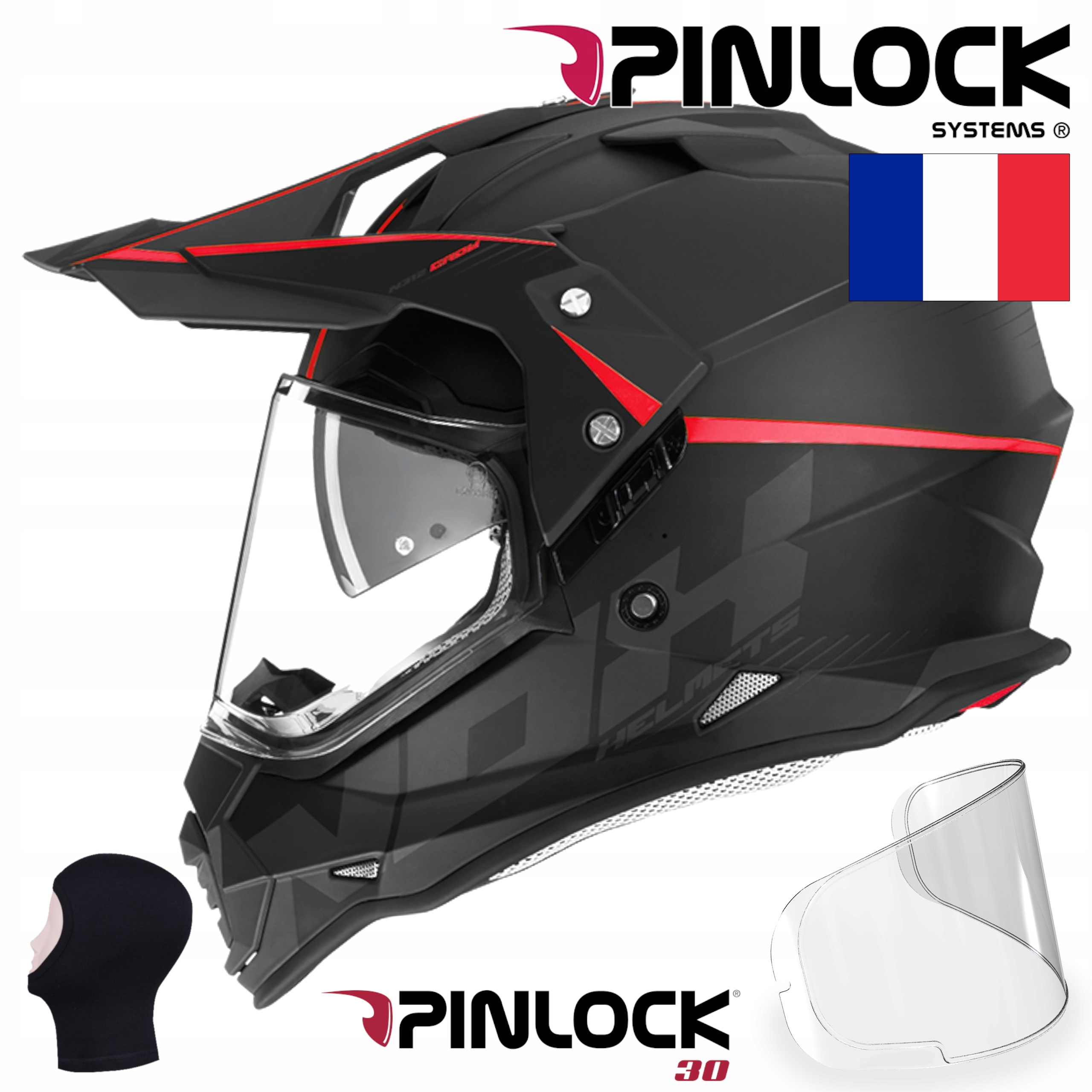 NOX N312 KASK MOTOCYKLOWY CROSS BLENDA +PINLOCK XS Producent Nox