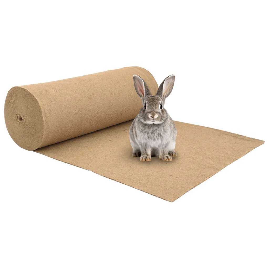 Levně Konopná rohož pro hlodavce 1x25 m 5 mm Hnědá 42001201