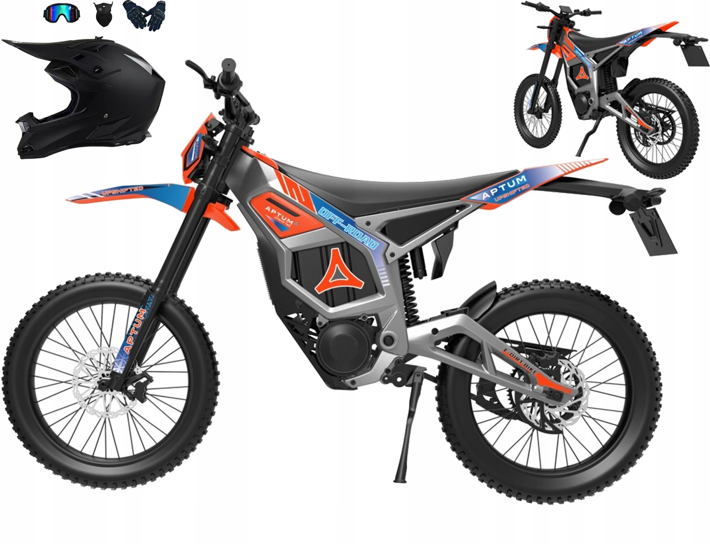 Aptum 8F Motocykl Elektryczny 72V 40Ah 8000W 120 km Zasięgu 85 km/h Enduro