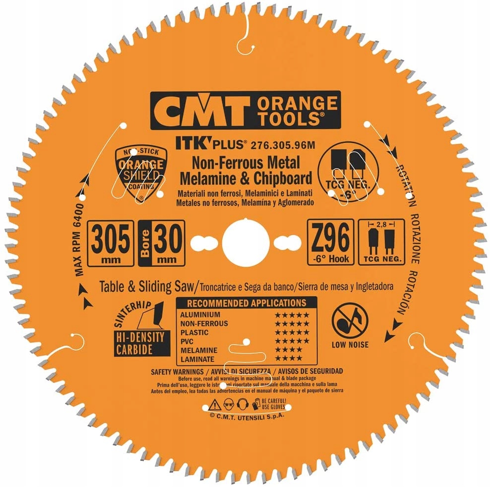 Cmt 276.305.96M Piła Do Drewna I Laminatu 305x30 tarcza Z96 Ultracienka