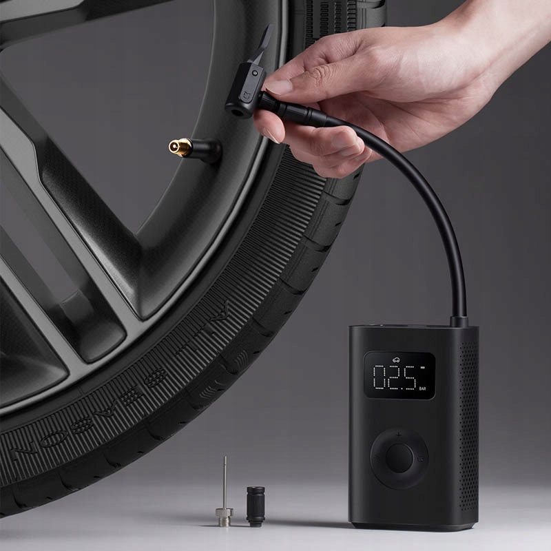 Pompka elektryczna Xiaomi Portable Air Compressor 2, czarna Waga 490 g