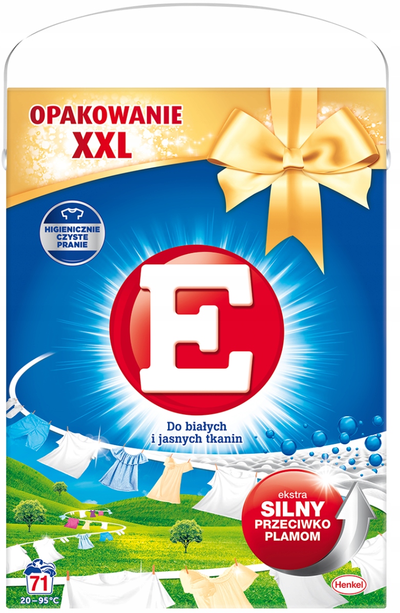 

E proszek do prania XXL71 prań 4,615kg białe jasne