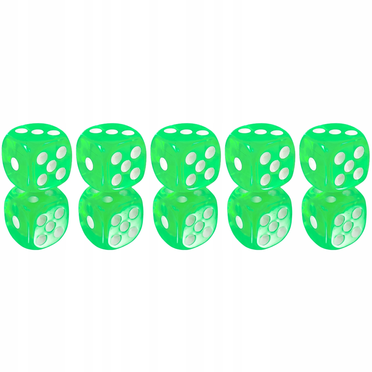 ZESTAW 5 KOSTEK K6 RPG KOŚĆ SZEŚCIOŚCIENNA ECHO PRZESZŁOŚCI 1,8 CM