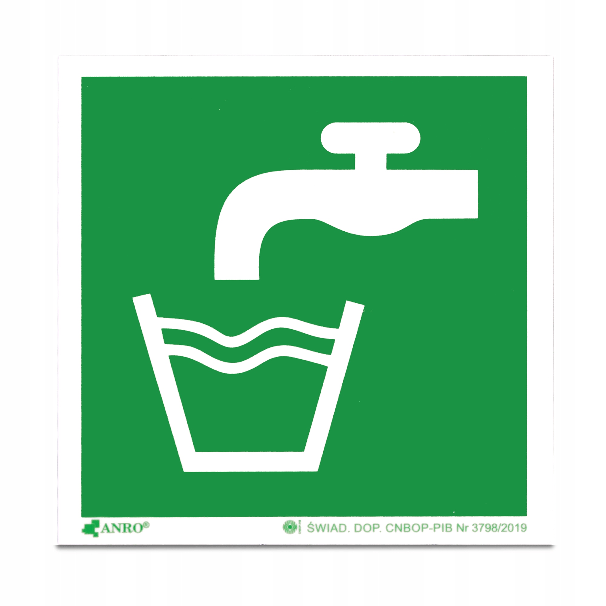 

Tablica Znak Woda Zdatna Do Picia Pcv Bhp 15x15cm