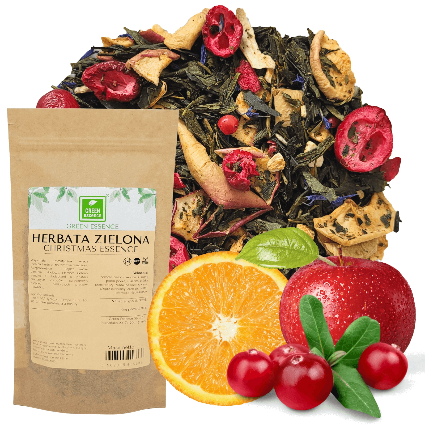 Levně Čaj 50 g jablko pomeranč brusinky