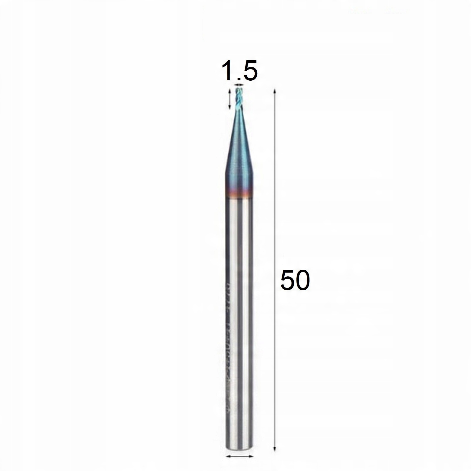 

Frez węglik Vhm 4p 1,5mm chwyt 4mm AlTiSiN 65HRC C