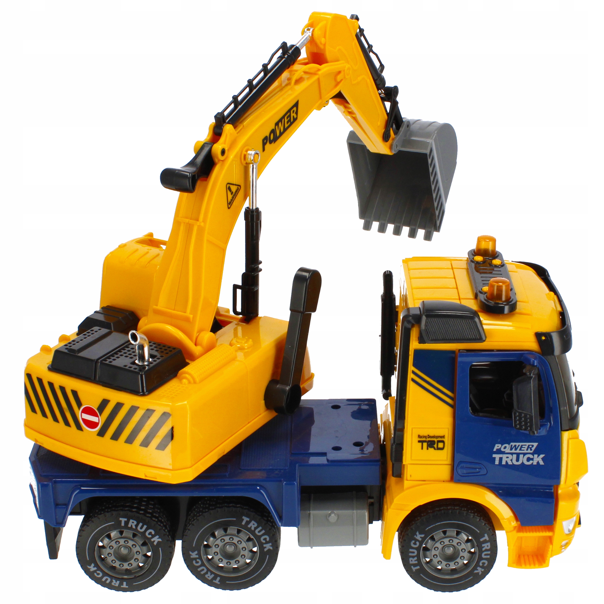 Maszyna budowlana ZABAWKOWA KOPARKA Światło Dźwięk Materiał plastik