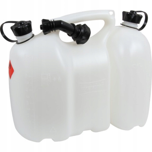 Dvojitý kanystr Profi 6+3L pro palivo benzínového oleje, Hünersdorff