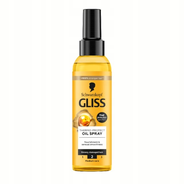 OLEJEK TERMOOCHRONNY DO WŁOSÓW ZNISZCZONYCH OSŁABIONYCH GLISS SPRAY 150ML