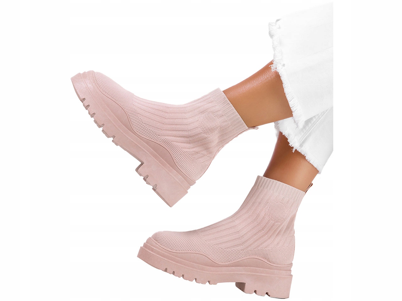 

Botki Sneakersy Skarpeta Platforma Wiosenne r 39