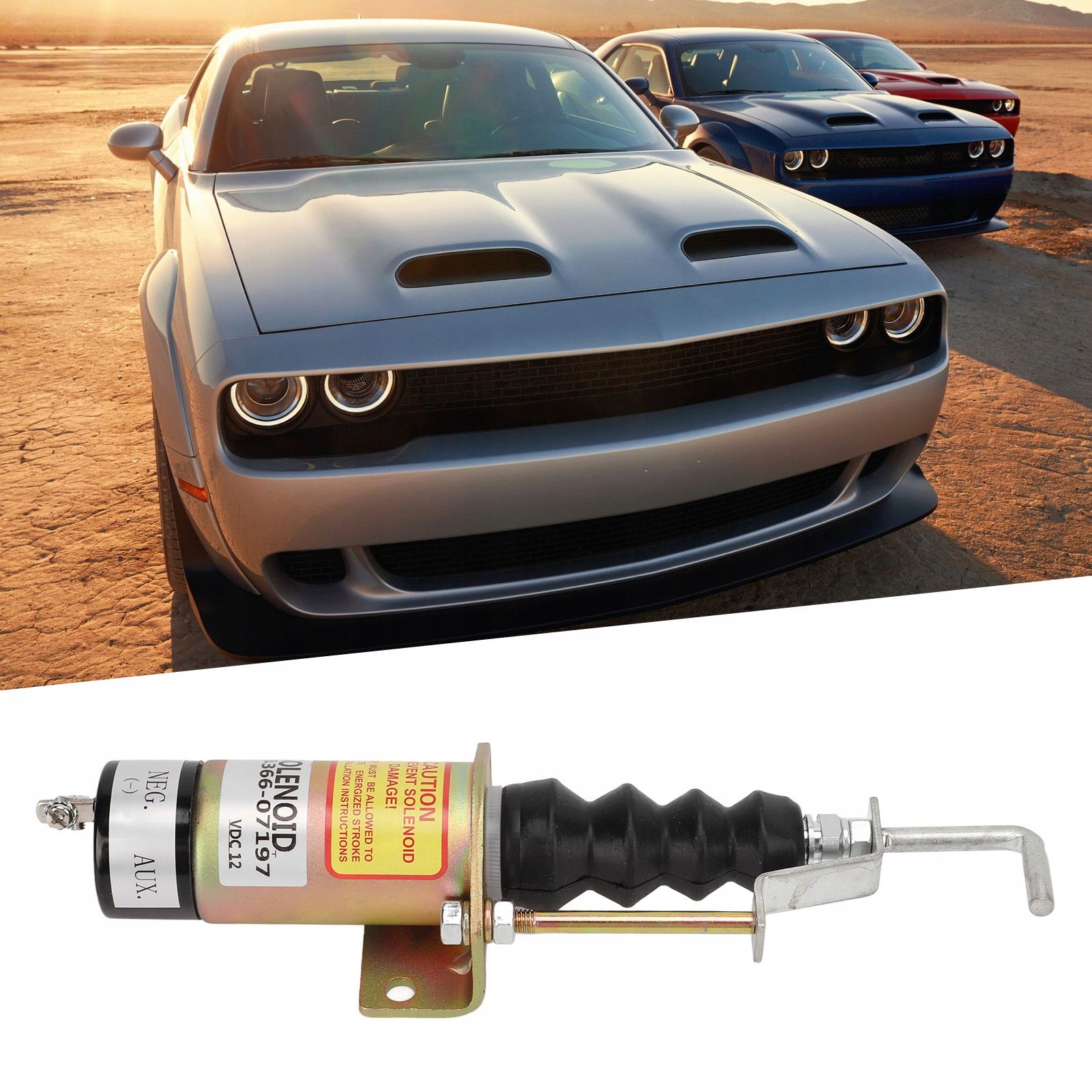 Zawór elektromagnetyczny odcinający paliwo 12V Waga produktu z opakowaniem jednostkowym 1 kg