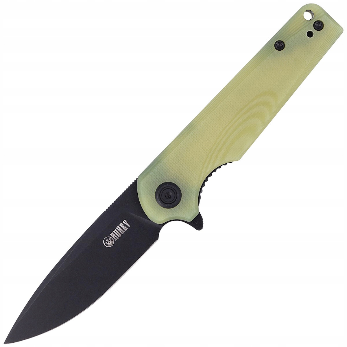 Nóż Kubey Knife Wolverine, Translucent Yellow G10, Dark (KU233D)