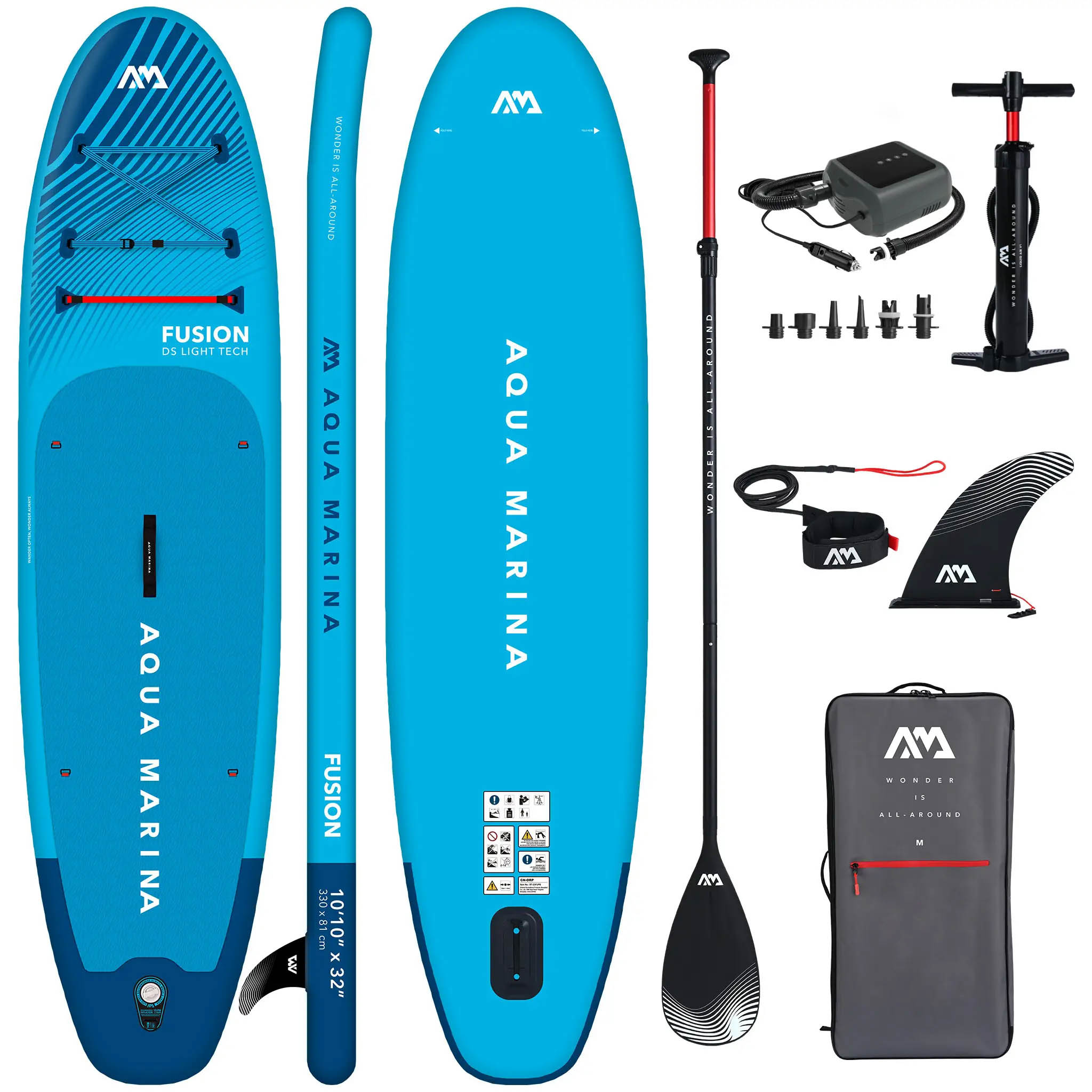 Deska Sup Aqua Marina Monster 12'0" Niebieski Pompka Elektryczna Pbg 6