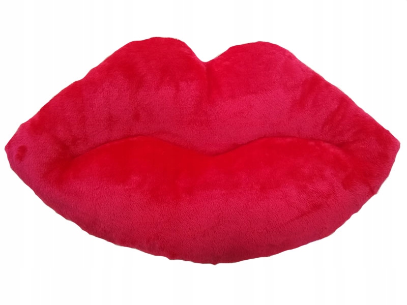 66X35 CM Červená Měkká Plyšová Polštář Ústa Pro Zamilované