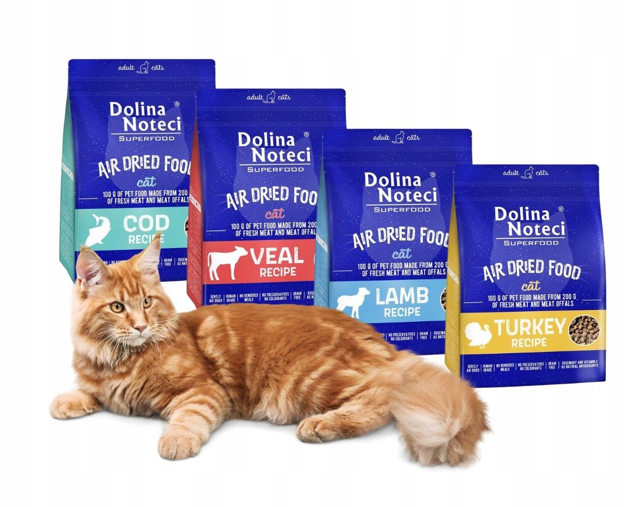 Levně Dolina Noteci Superfood krmivo pro kočky pro kočky, pokrm mix chutí