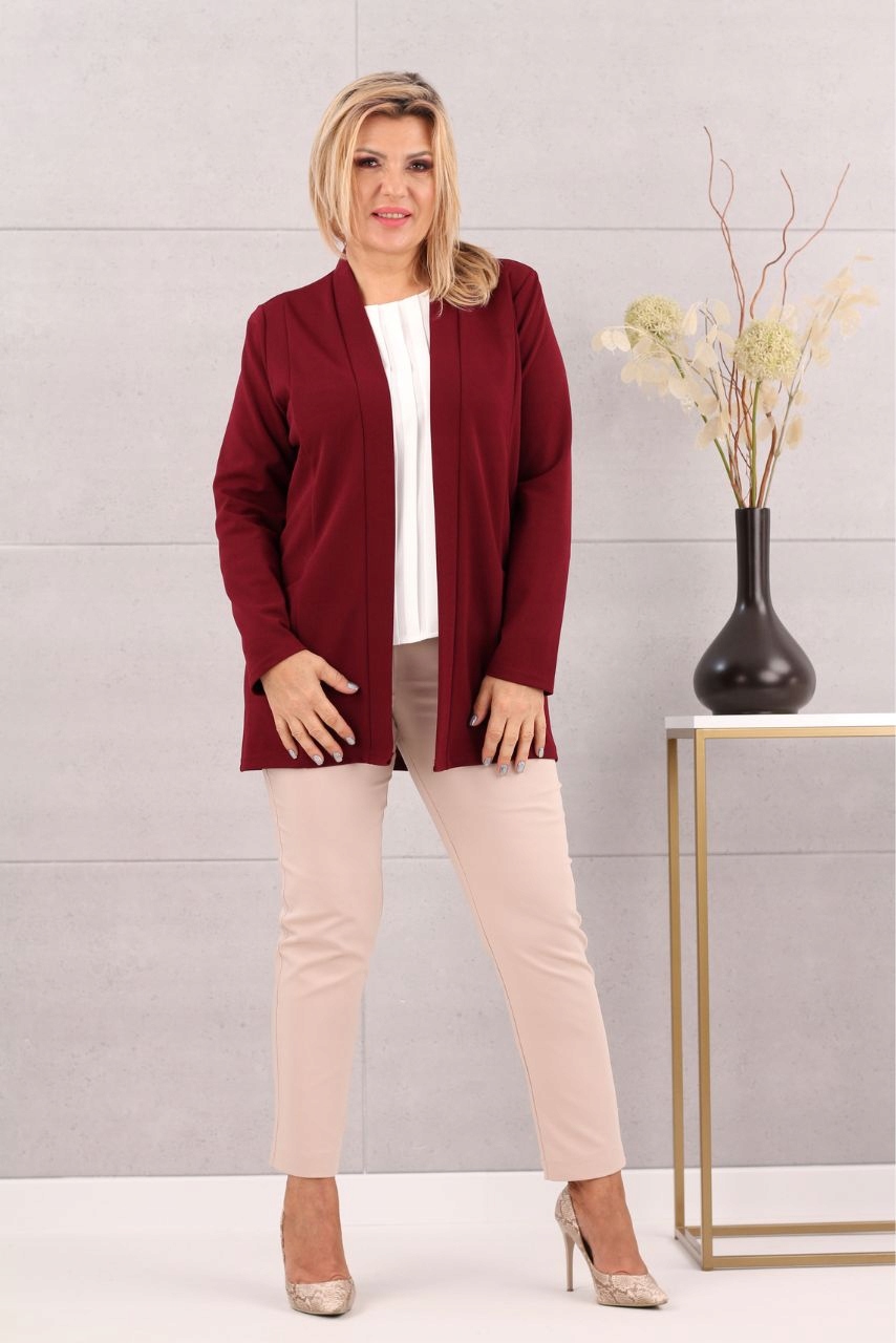 GŁADKA NARZUTKA ELEGANCKA LUŹNA POLSKI PRODUCENT DUŻE ROZMIARY Płeć kobieta