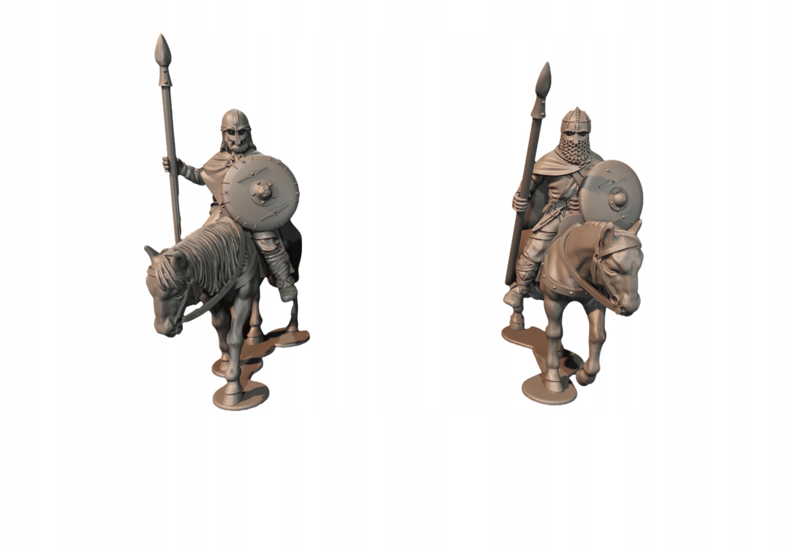 Mounted Unarmoured Warriors With Spears - x2