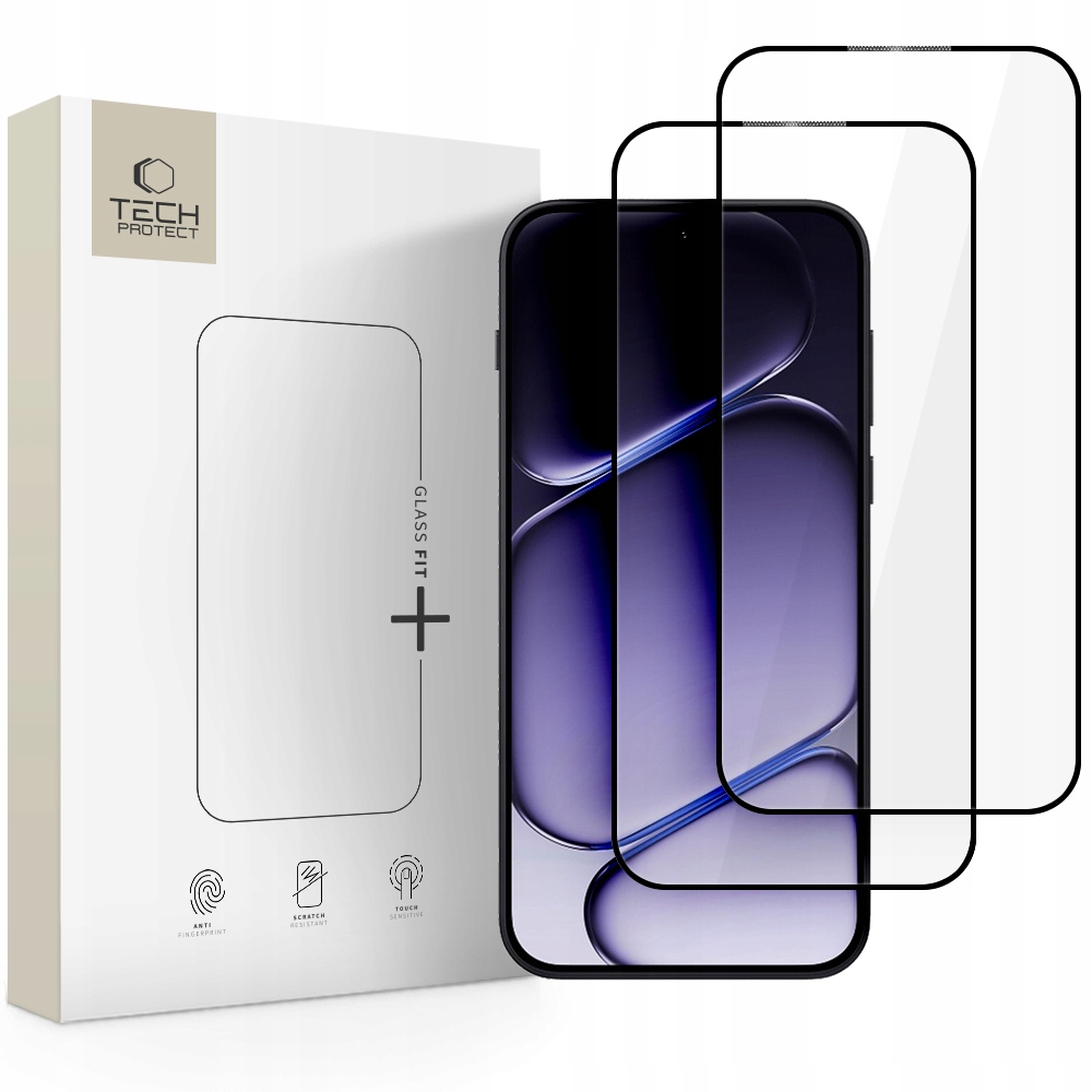 Szkło Hartowane Tech- Protect Glass Fit+ 2- Pack Oneplus Nord 6 Black