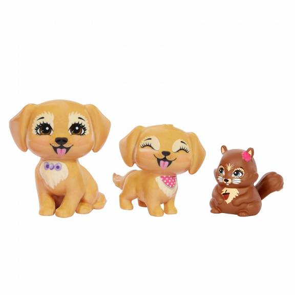 Enchantimals Rodzina Pieski Gerika Golden Retriever Lalka + figurki HHB85 Seria Enchantimals