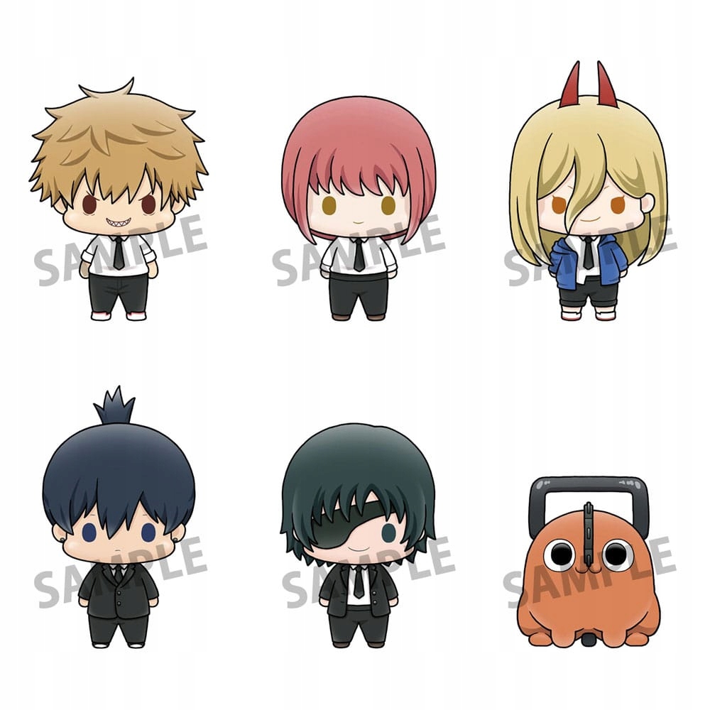 Chainsaw Man Chokorin Série Maskotek Sběratelská figurka Sada 6 kusů